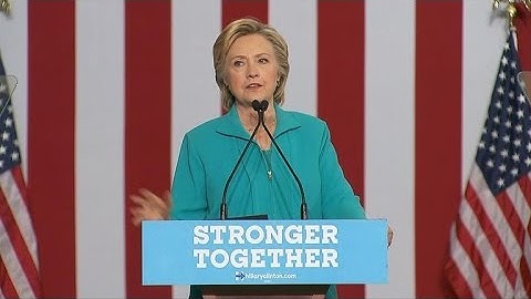 Hillary Clinton goes after Trump