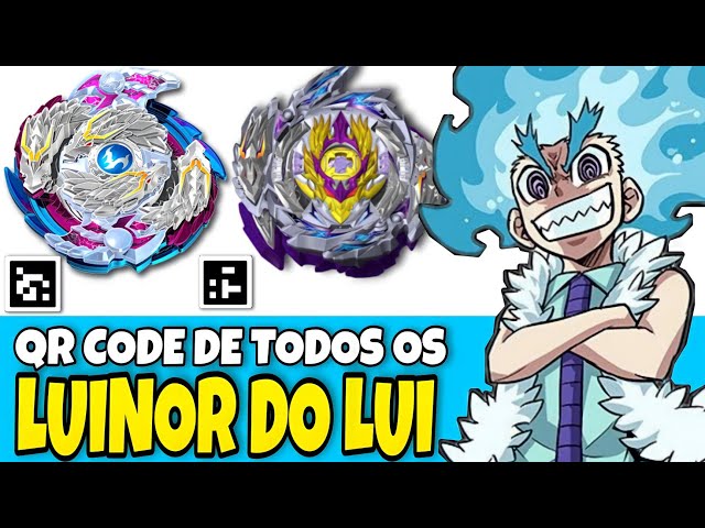 QR CODES de TODOS OS LUINOR (LONGINUS) de BEYBLADE BURST APP 