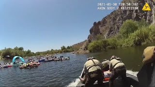 EXCLUSIVE: Girl saved by Lake Patrol on the Salt River, bodycam footage shows rescue screenshot 5