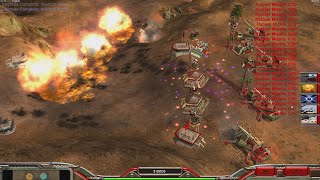 CHINA Nuke - Command & Conquer Generals Zero Hour - 1 vs 7 HARD Tank Gameplay