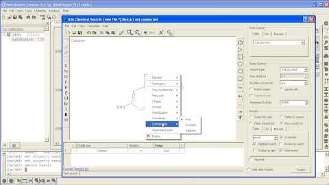 How to draw a chemical search query.