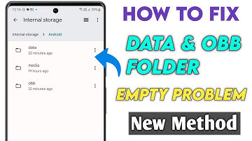 Android data file not showing | How to open data & bob folder in Files App
