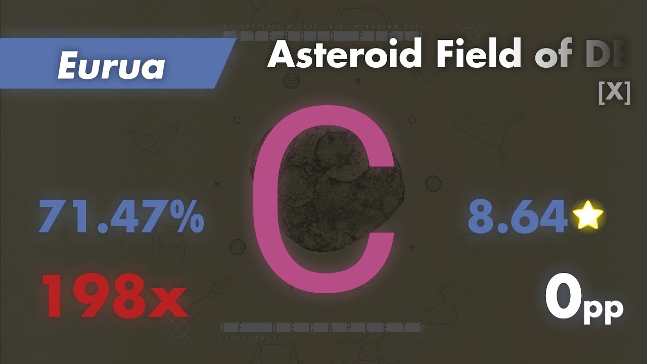Eurua | II-L - Asteroid Field of DECAPLETS [X] +NM (8.64⭐) 71.47% C ...