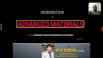 ADVANCED MATERIALS LECTURE 1