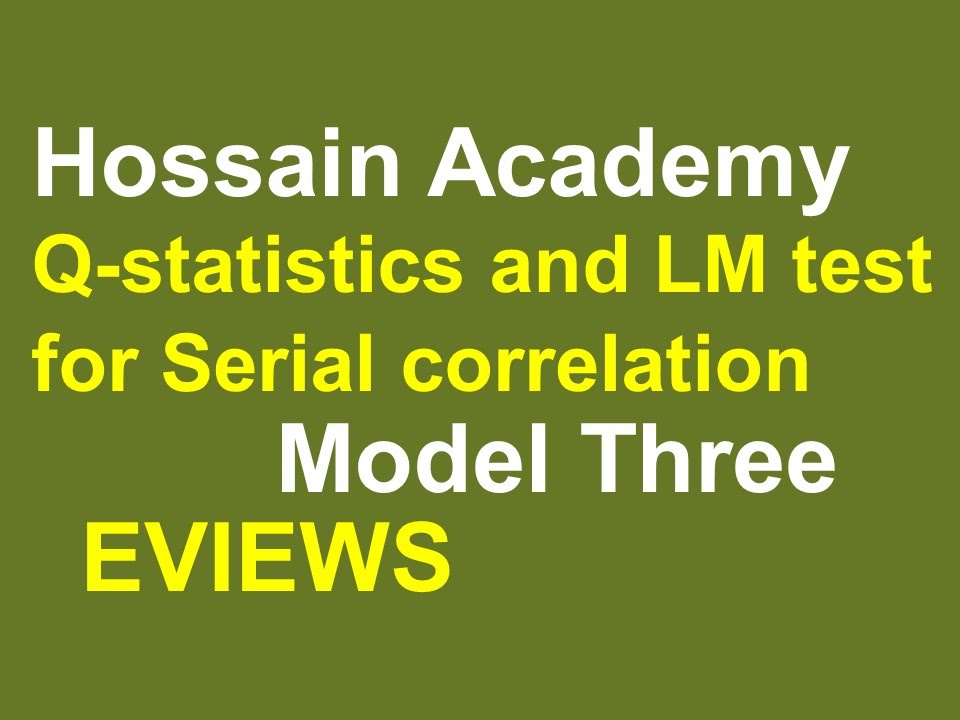 Breusch-godfrey Serial Correlation Test Breusch-godfrey Serial Correlation Test