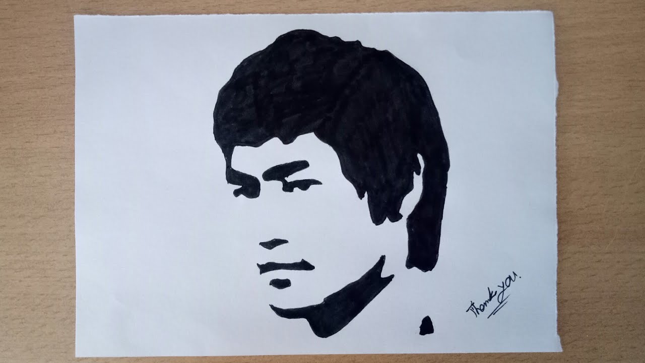 Bruce lee | How to draw Bruce Lee step by step. #drawing #youtubeshorts -  YouTube