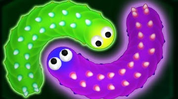Wormax.io Best Invisible Trolling Biggest Worm In Wormaxio! (Game Like Slither.io)