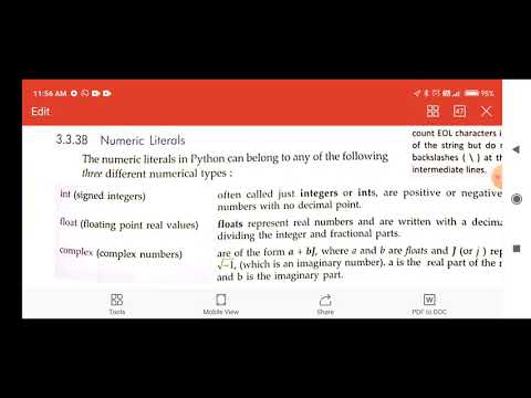 Types of literals in Python by Dr Surya Pratap Singh - YouTube