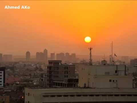 Erbil Sunset ھە ولێر لە كاتی خۆرئاوابوون
