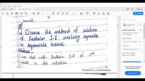 MMP.FREDHOLM INTEGRAL WITH DEGENRATED KERNAL.WITH EXAPLE BY PROF ANWER KHAN