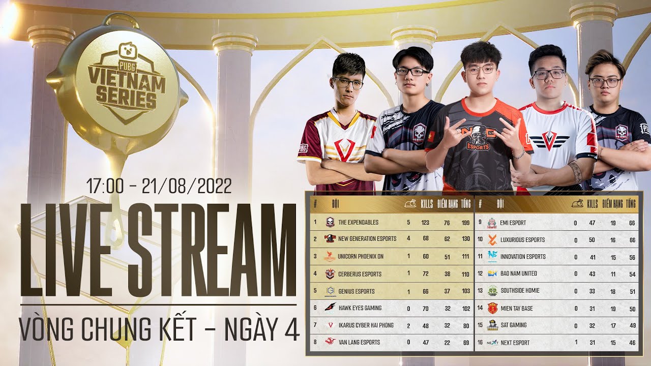 🏆 [NIMO PUBG VIETNAM SERIES FALL 2022] NGÀY 4: 🇻🇳 CES, 🇻🇳 BN, 🇻🇳 GENIUS, 🇻🇳 TE, 🇻🇳 NGE, 🇻🇳 LX,…