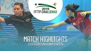 Augustina Iwasa Vs Lucero Ovelar 2019 Ittf Paraguay Open Highlights Group