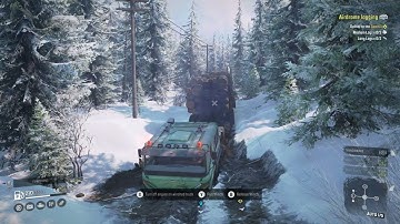 SnowRunner Airdrome logging 4K