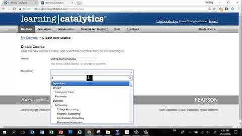 Using Learning  Catalytics (for TBL) Lesson 1  - Intro and Creating Course