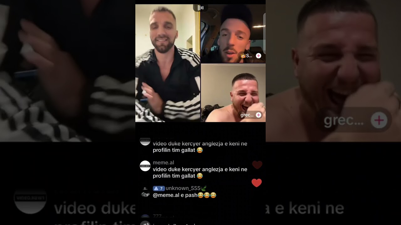 Fire Live Ne Tiktok Me Grecen , bast kush humb ndeshjen i kap k****  Sheikut me dor lott 😂😂