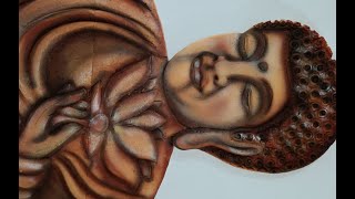 Thermocol Cutting Of Lord Gautam Buddha