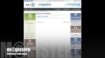 Concepteurs : déplacer une page sur m@gistère