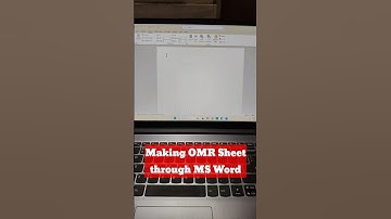 Making OMR Sheet through MS Word #omr_sheet #msword #excel #shorts #trending #viral #technology