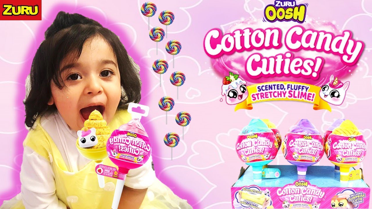 Zuru Oosh Cotton Candy Cutiesfluffy Slime With Squishy Surprise Inside
