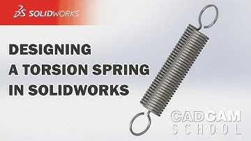 Designing a Helical Spring / Torsion Spring | Solidworks Tutorial
