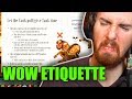 Asmongold Reactions "The Guide to Classic WoW Etiquette - Tips for New and Returning Players"