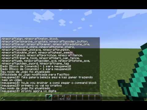Minecraft: Como pegar o command block todas as versões 