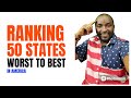 All 50 states in america ranked worst to best