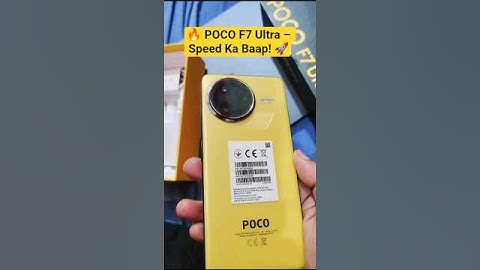 POCO F7 Ultra – “Ultra Speed, Ultra Power!”