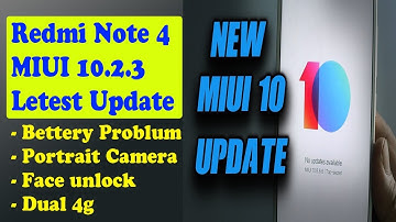 redmi note 4 MiUi 10.2.3 & redmi note 4 portrait Camera