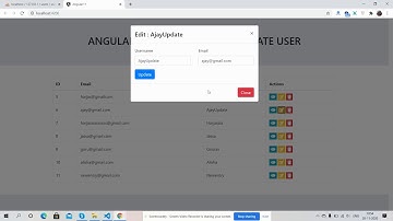 Angular 11 Crud Tutorial Update User Working Demo