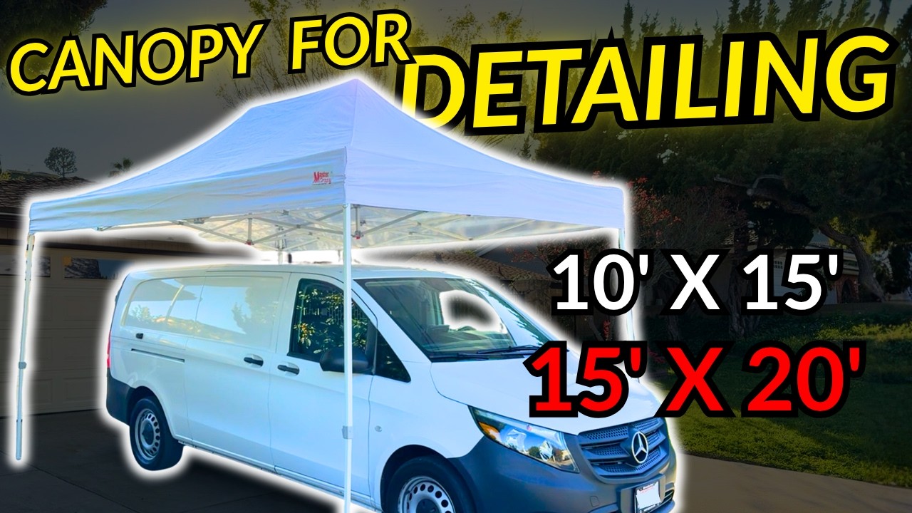 My Canopy for Detailing Cars [ Master Canopy 10x15 Set Up ] - YouTube