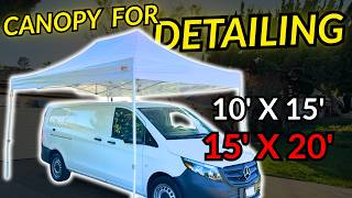 My Canopy for Detailing Cars [ Master Canopy 10x15  Set Up ]
