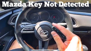 2020 - 2023 mazda cx30 key not detected / key fob not working / how to fix start button