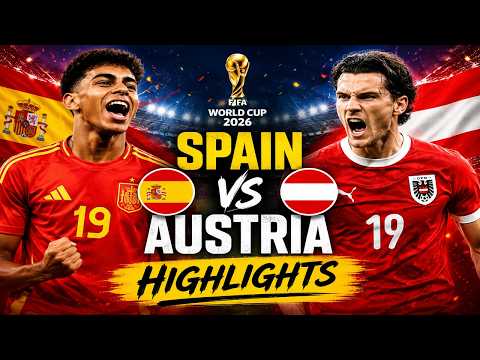 😱 SPAIN vs AUSTRIA | INSANE Match Highlights ⚽ FIFA World Cup 2026 | Last-Minute Drama!