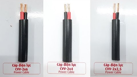Cáp CADIVI CVV - 2x2.5, CVV - 2x4, CVV - 2x6 0.6/1kV - Cáp Bọc Hạ Thế