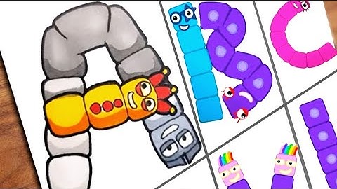 Alphabets lore numberblocks snake transform drawing /abcdefghijklmnopqrstuvwxyz