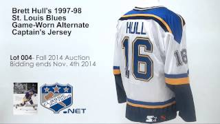 Brett Hull's 1997-98 St. Louis Blues Game-Worn Alternate Captain's