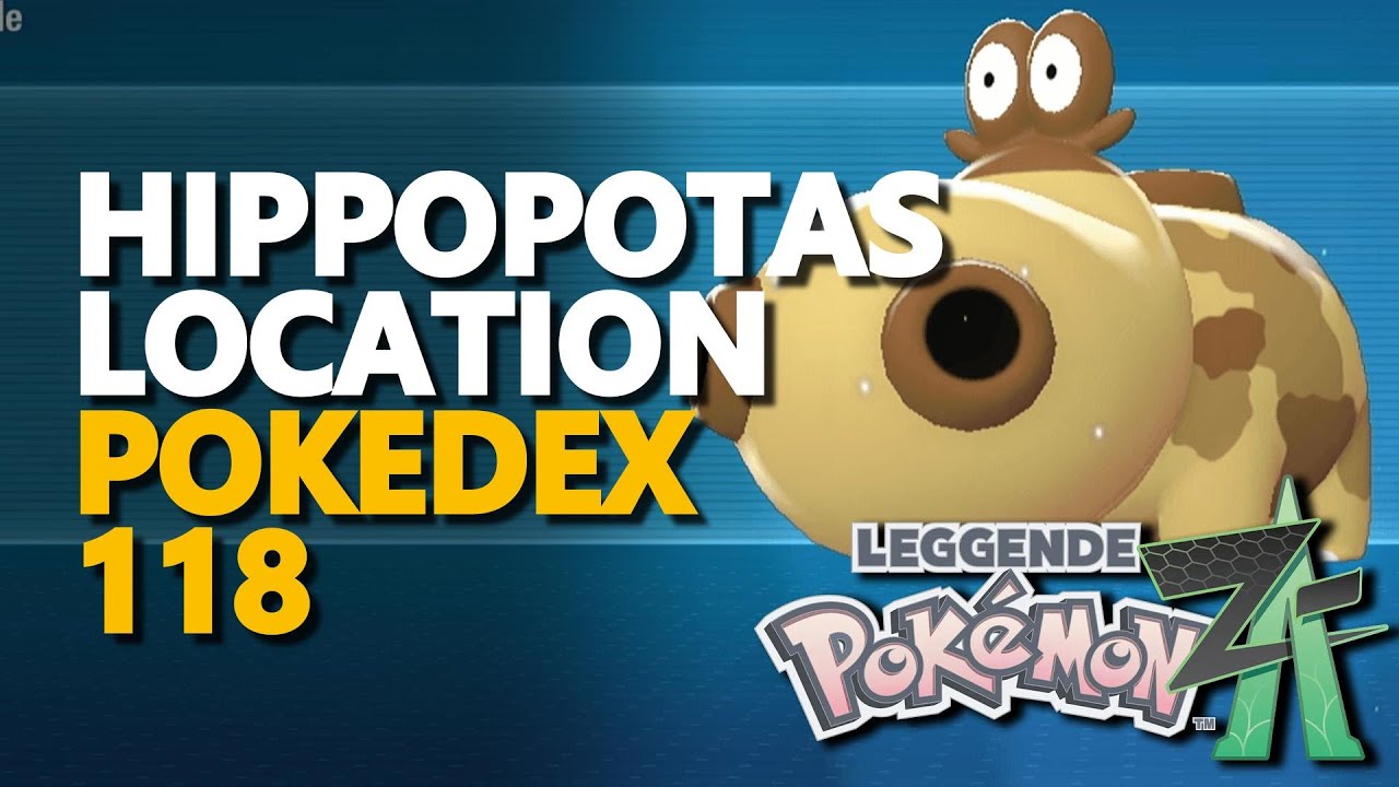 Hippopotas Location Pokemon Legends Z-A