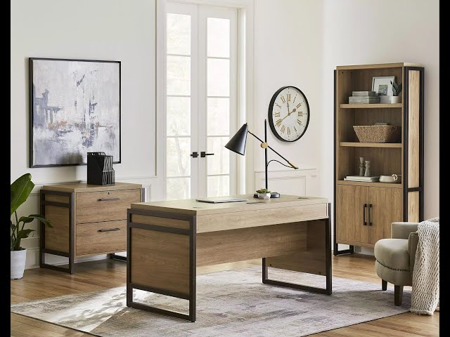 Mason Gray Open L Shaped Desk From Home Gallery Stores | Home
