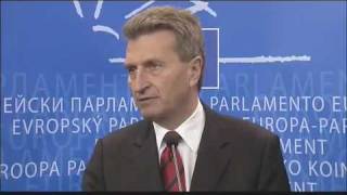 Günther Öttinger spricht