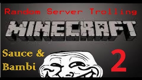 Minecraft: Hack-Trolling? ~Part 2~ With Sauce and Bambi
