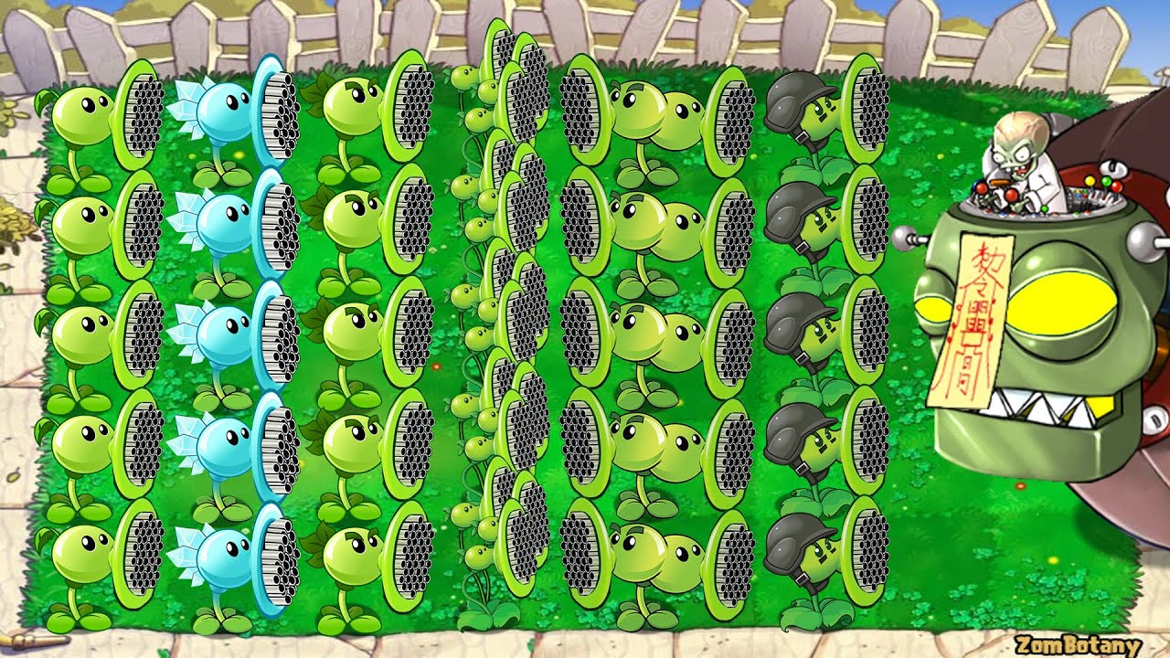All Pea PvZ Vs All Zombies PvZ Vs Dr Zomboss Plants Vs Zombies Battlez ...