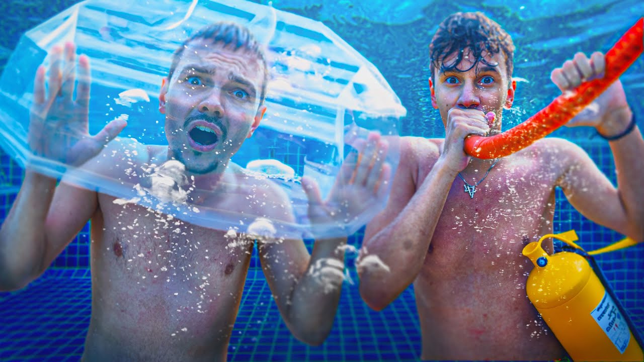 KTO DŁUŻEJ WYTRZYMA POD WODĄ WYGRYWA!