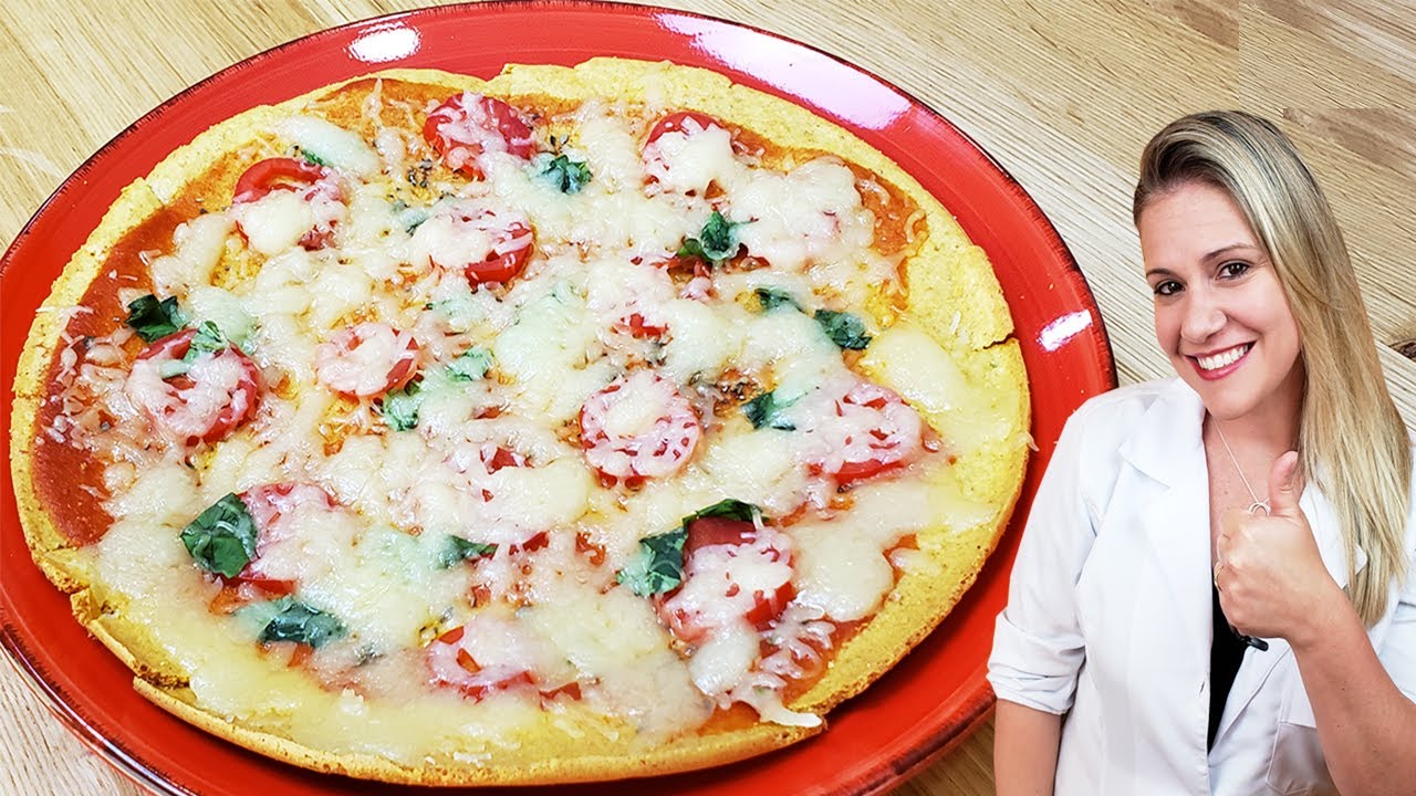Pizza com POUCOS CARBOIDRATOS Fininha e DELICIOSA - MUITO FÁCIL