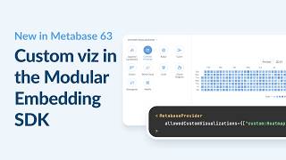 What's new in Metabase 63: Embed custom visualizations with the Modular Embedding SDK