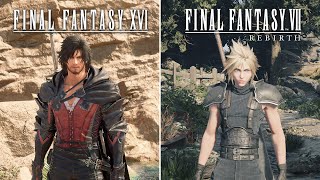 FF7 Rebirth VS. Final Fantasy 16  Combat & Graphics Comparison