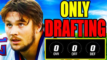I Rebuilt a 0 OVERALL Team By ONLY DRAFTING.