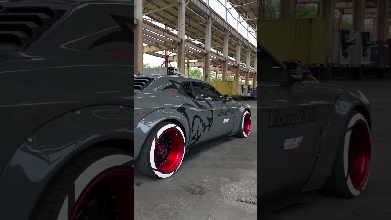 Insane Dodge challenger hellcat with Liberty walk kit 