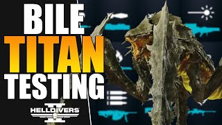 Can Every Support Weapon Kill Bile Titans? Helldivers 2 Tips & Guide