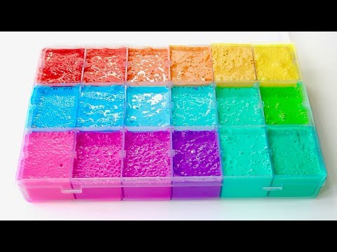 satisfying-slime-coloring-with-marker-pens,-pigments,-food-dye-+-more!-mixing-slime-colours-asmr